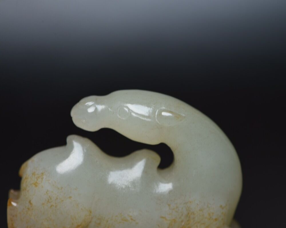 Chinese Natural Hetian Jade Carving Exquisite Camel Statue Figurine Collection