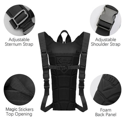 3L Water Bladder Bag Hydration System Backpack Survival Pack Camping Hiking USA