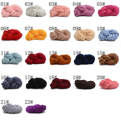 Hot Sale 250g Chunky Wool Yarn Bulky Arm Knitting Wool Roving Crocheting Yarn