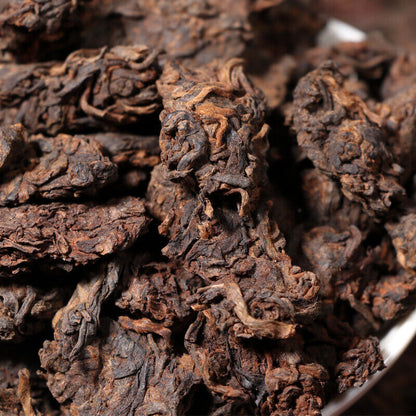Pu-erh Loose Tea Ripe Puer Nubs Nugget TeaAged Golden Bud Lao Cha Tou