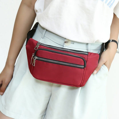 Waist Bag Fanny Pack For Men Women/Hip Belt Bum Pouch/Sport Travel Purse Unisex