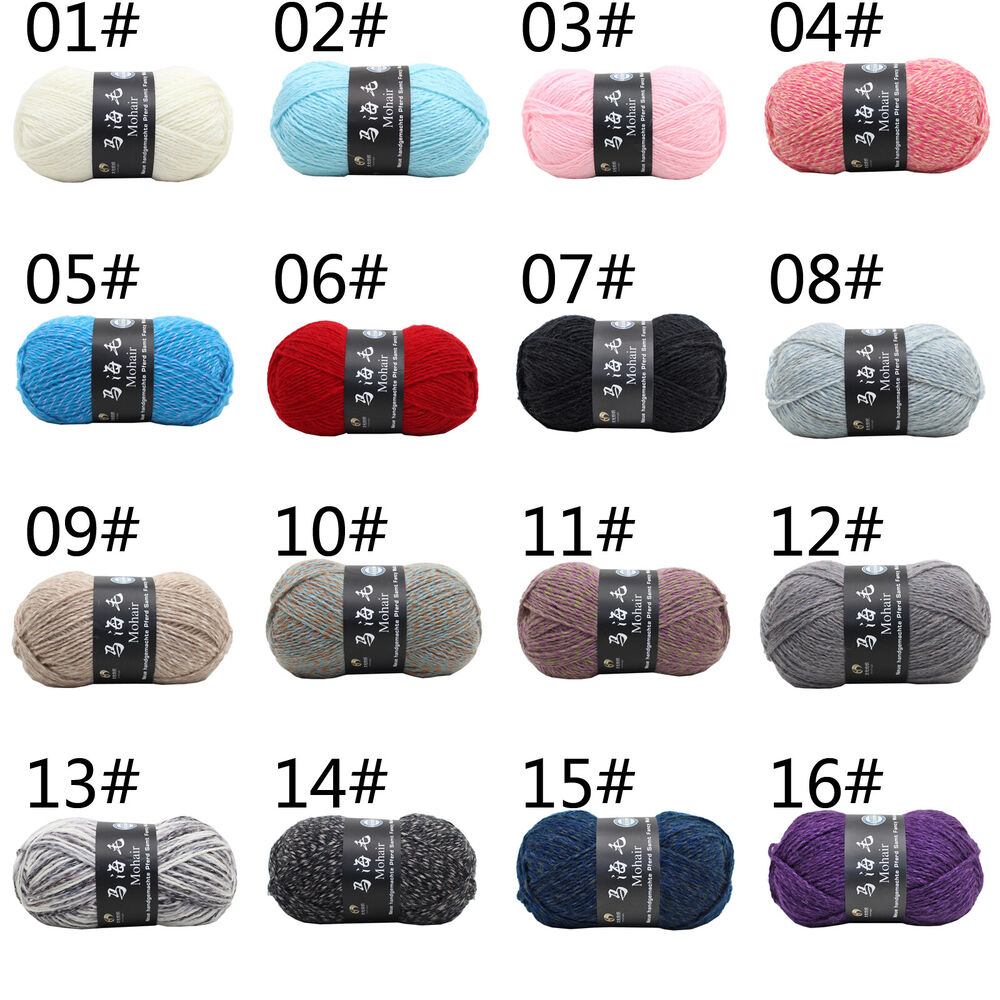 Hot Sale 100g Soft Mohair Cashmere Yarn Thick Woven Knitting Wool Crochet Yarn