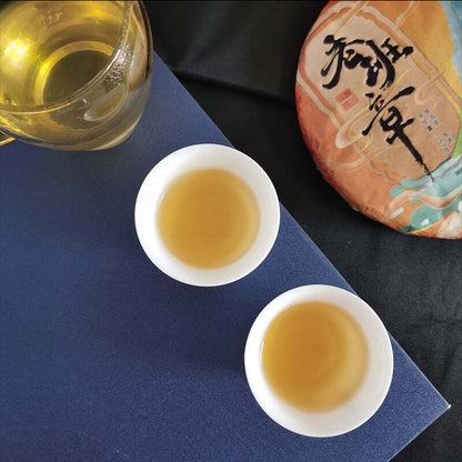 357g Yunnan Pu-erh Tea Laobanzhang Puerh Raw Tea Cake Chinese Pu'er Green Tea
