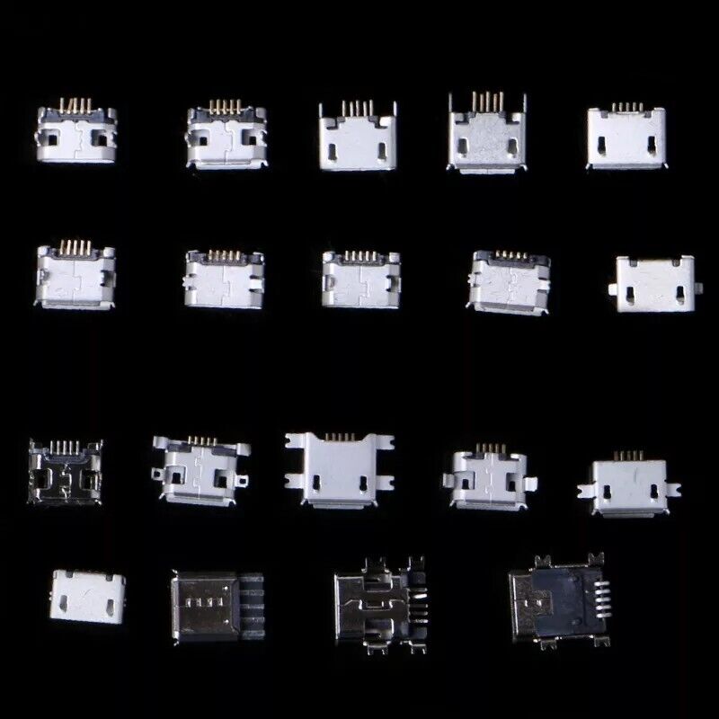 Connector Socket Jack 240Pcs Micro USB Android Mobile Phone Charging Accessories