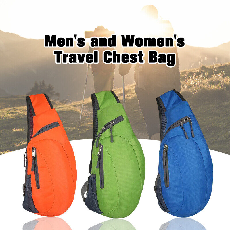 Men Women Sports Travel Chest Bag Pack Satchel Shoulder Sling Crossbody Backpack