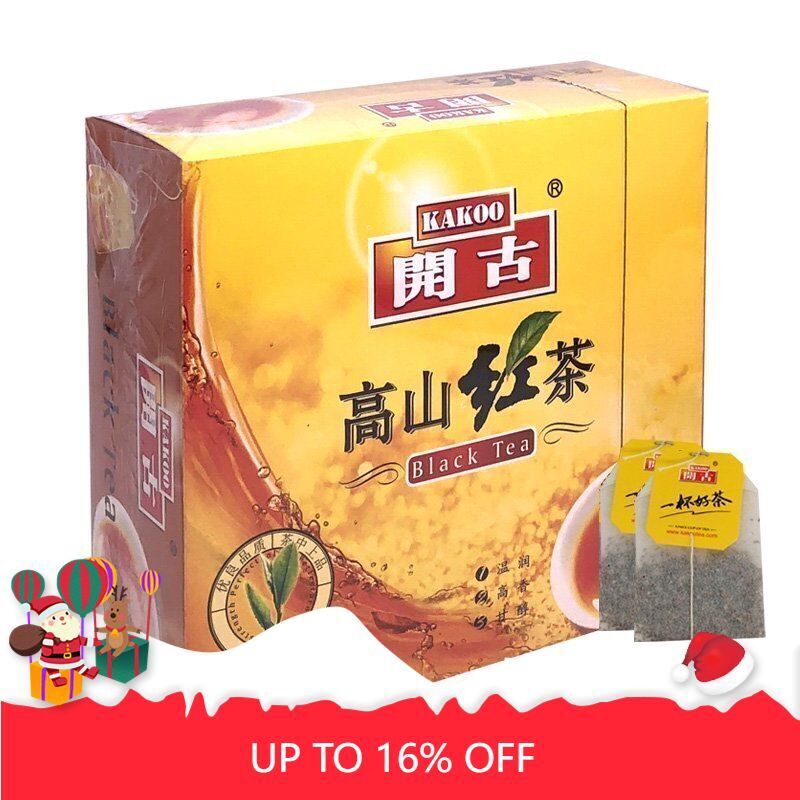 Kai Gu 100pcs Boxed Double Piece Premium Black Tea Yunnan Black Tea Bags 200g
