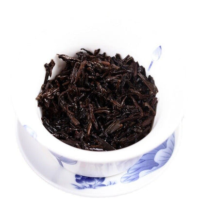 Yunnan Pu'er Thin Tea Cake Qiaomu Xiang Cake Tea Pu'er Ripe Tea 200g/7.05oz