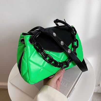 Tote Bag PU Leather Quilted Women's Handbag Shoulder Crossbody Bags