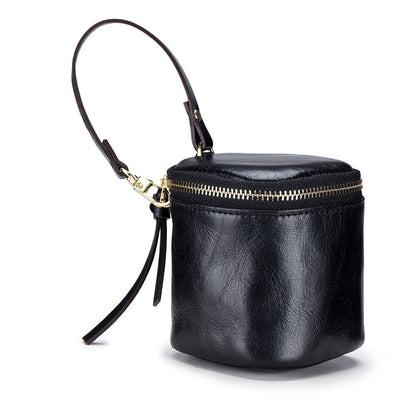 New Designer Genuine Leather Women's Zipper Wallet Mini Coin Purse Lipstick Bag