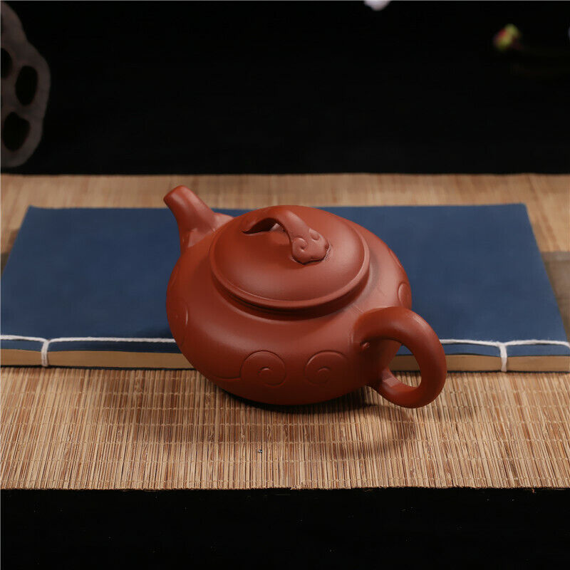 Chinese Yixing Clay Zisha Pottery Teapot Stripe Design Clay Pot 160 Cc