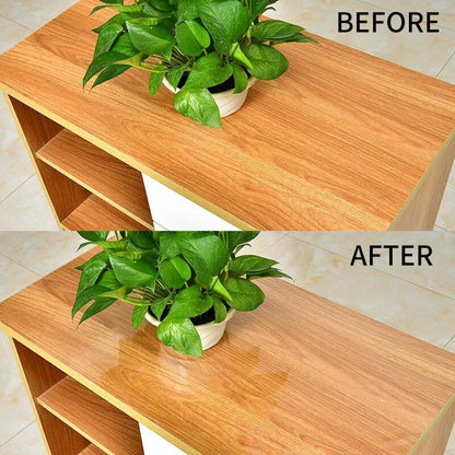 5M PVC Transparent Furniture Films Vinyl Self-Adhesive Desk Protective Stickers