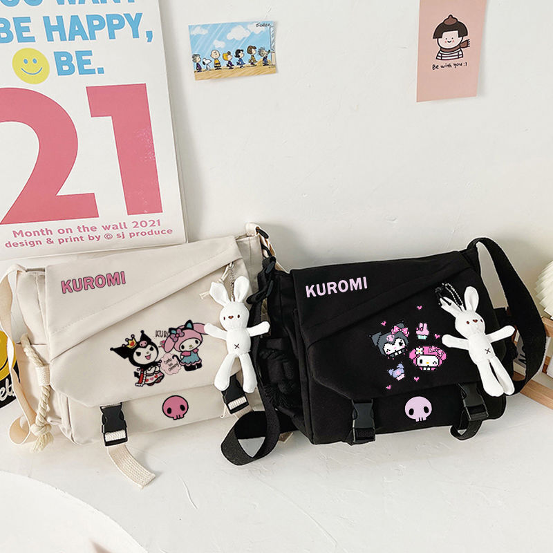 My Melody Messenger Bag Kuromi My Melody Shoulder Bag Backpack Unisex Bag