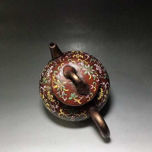 vintage chinese yixing purple clay teapot zisha ceremony teaware collection rare