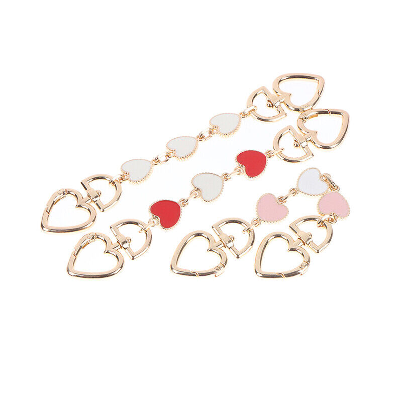 Heart Shaped Replacement Chain Strap Extender For Purse Clutch Handbag Extens-ca