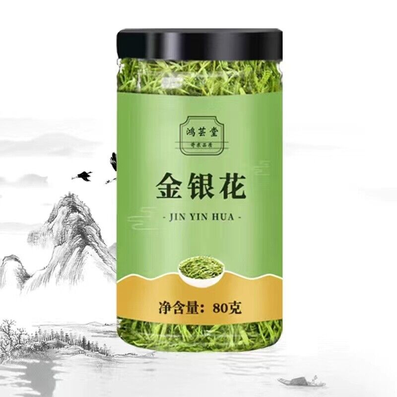 80g Chinese Herbal Flower Tea Honeysuckle Flower Tea Can Package Healthy Drink
