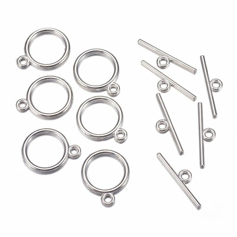 20Sets/Lot Tibetan Style Bracelet Toggle Tbars Clasps Jewelry Making Accessories