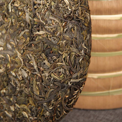 广发中闽普洱茶 珍藏普洱 勐库邦东茶 古树 明前头春 手工生茶饼 Raw Pu'er Tea Chinese tea 357g