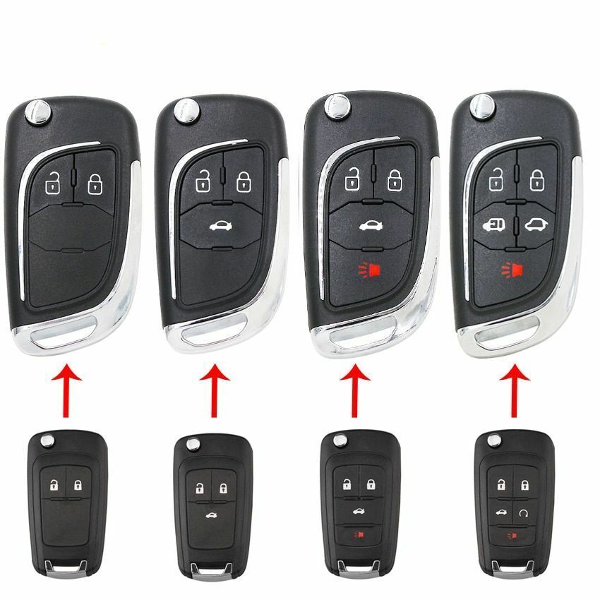 Flip Remote Key Shell Case Fob for Opel 2/3/4/5 Button Astra J Mokka Insignia 1x