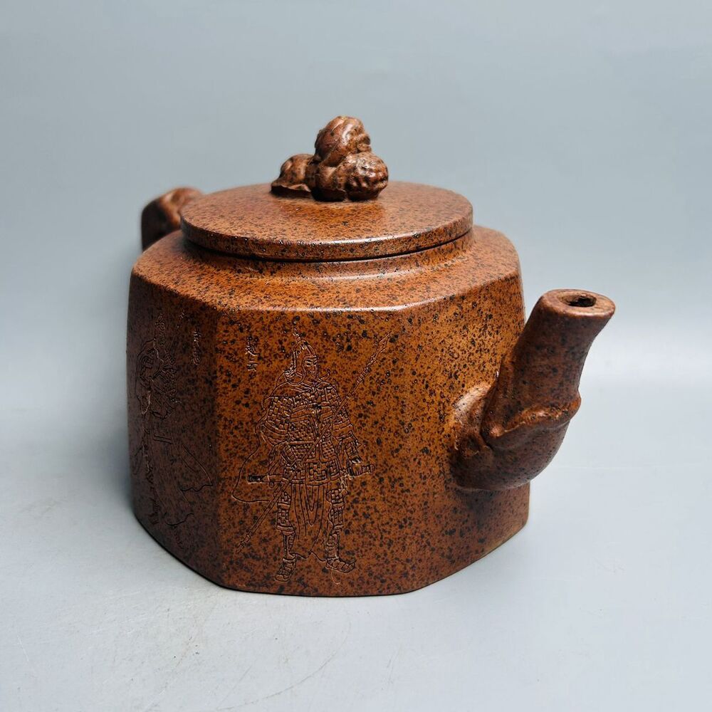 Chinese Yixing Purple Clay Teapot Tea Set Pot Zisha Ceramic Cute Decor Figurine
