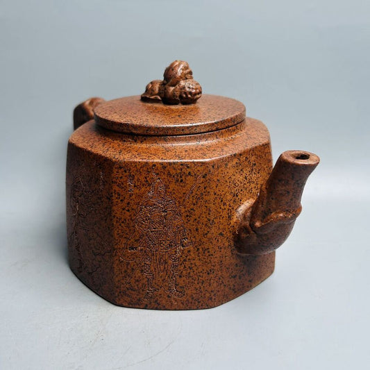 Chinese Yixing Purple Clay Teapot Tea Set Pot Zisha Ceramic Cute Decor Figurine
