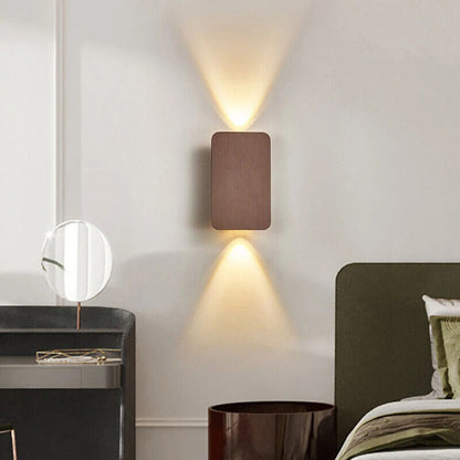 Wall Lamp 6W LED Modern Simple Indoor Decor Brushed Gold Black Double Head Light