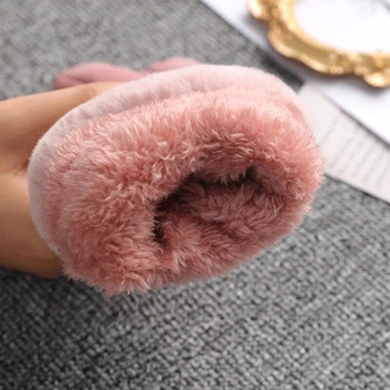New Womens Cycling Cashmere Sheepskin Winter Warm Blue Short Gloves Nine Colors