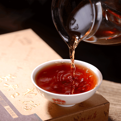 Haiwan 2018 Lao Tong Zhi 9908 Ripe Pu'er Lao Cha Tou Old Brick Shu Puer Tea 500g