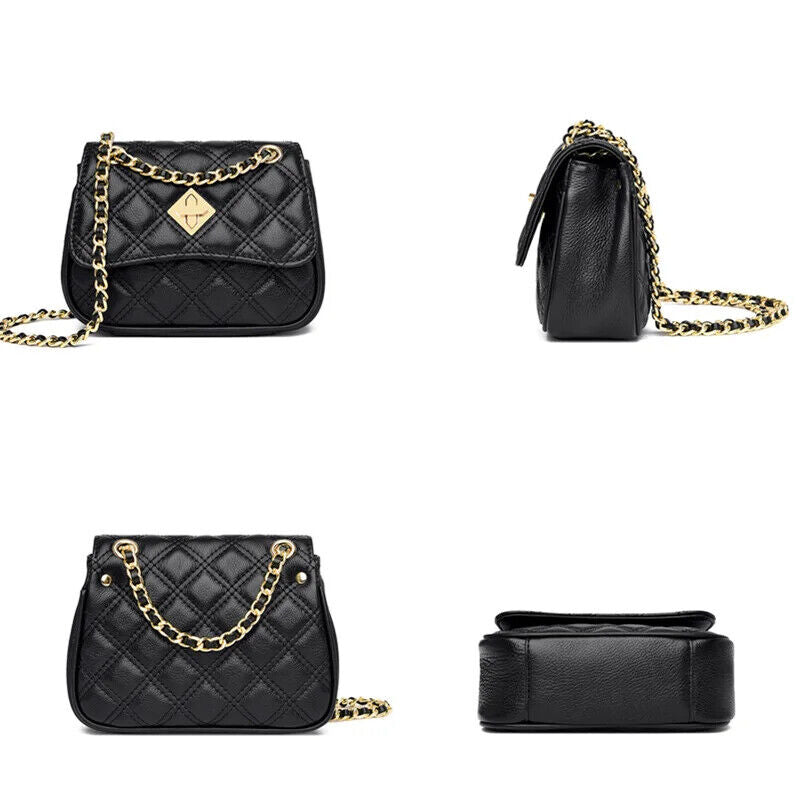 Genuine Leather Bag Women Small Ladies Handbag Shoulder Crossbody Bags Tote