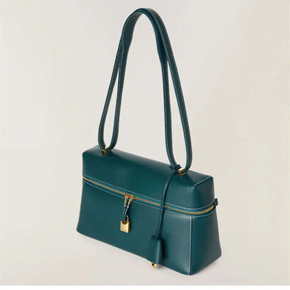 Box Bags Ladies Women Cowhide Shoulder Bag Fashion Crossbody Bag