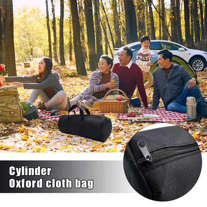 Foldable Carrying Outdoor Camping Barbecue Tool Bag Capacity Storage Pouch Black
