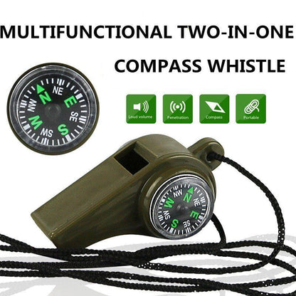 Multifunction Compass Whistle Outdoor Tool Hiking Tourism Camping Outdoor Travel
