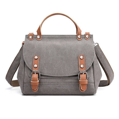 Canvas Bag Fashion Trendy Shoulder Messenger Purse Small Bag Handbag 22*12*20 CM