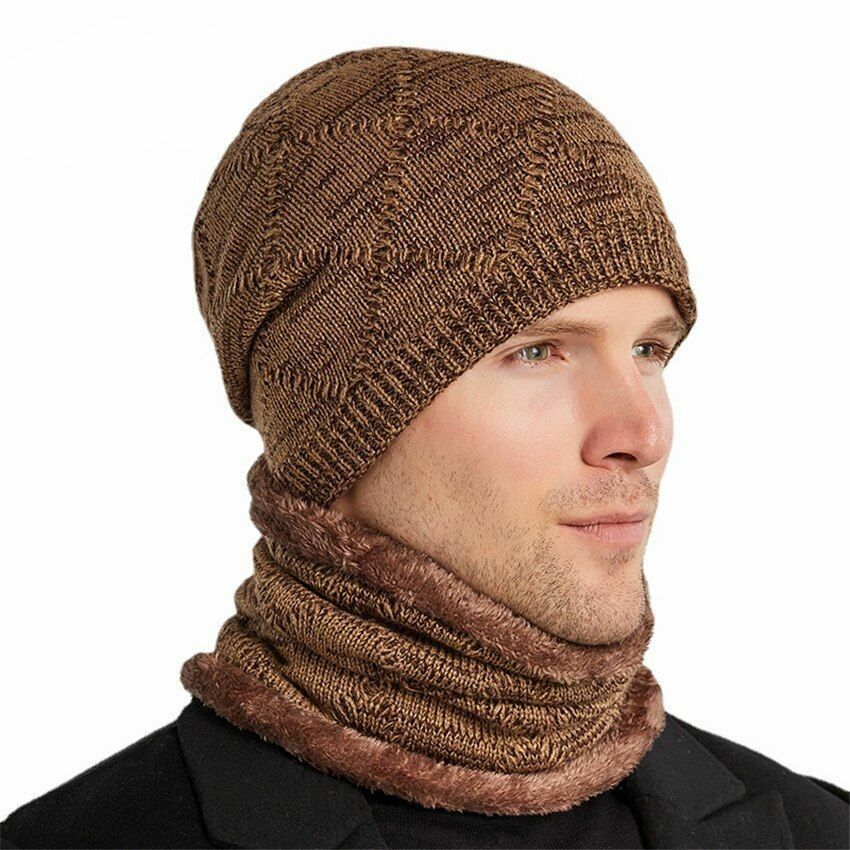 Winter Hat Beanies Knitted Warm Suit Skiing Cycling Beanie Soft Bonnet Baggy Cap