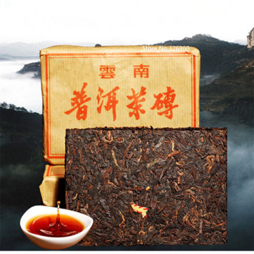 100g China Yunnan Graet Brick Ripe Pu Er Tea Older Puer Tea Ancestor Health Care