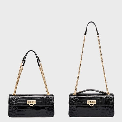 Top Cowhide Leather Party/Cocktail Bag Luxury Women's Sling Shoulder Chain Bag