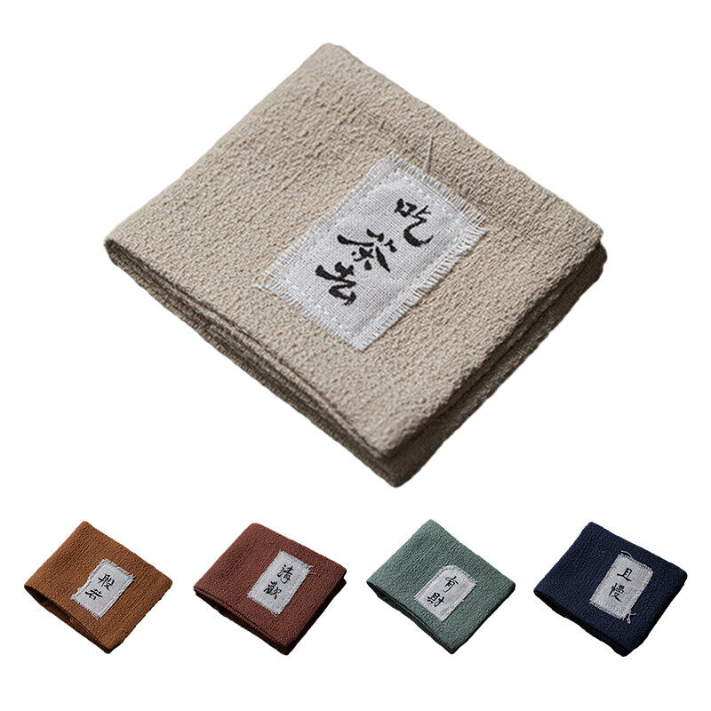 Japanese Tea Towel Retro Handmade Cotton Linen Tea Mat Coaster Pot Rag Mat