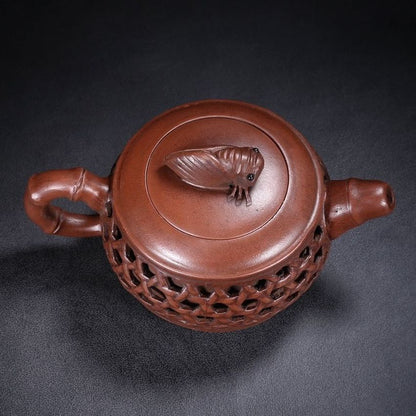 Chinese Yixing Purple Clay Teapot Tea Set Pot Zisha Ceramic Cute Decor Figurine