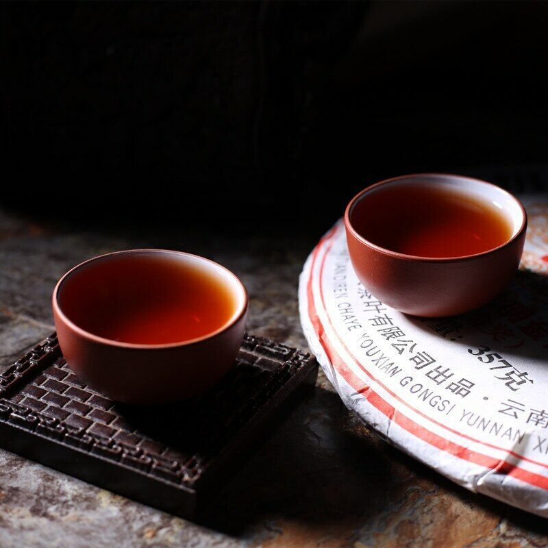 357g Menghai Heaven Earth Royal Big Tree Lao Ban Zhang Pu-erh Tea Cake Ripe Tea