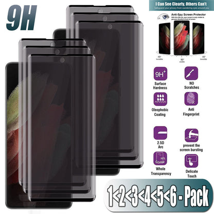 For Samsung Galaxy S21 Ultra 5G S21+ Privacy Tempered Glass Screen Protector