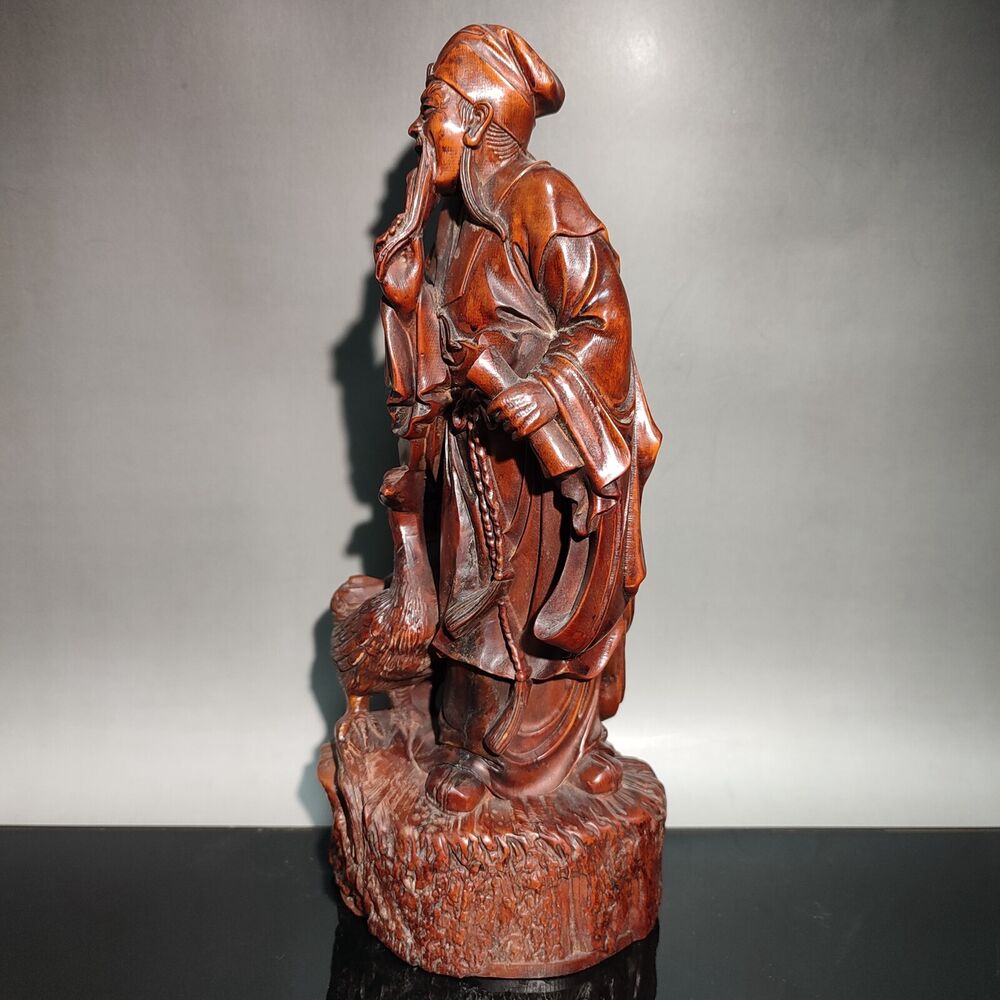 chinese Wang Xizhi love geese wood carving most famous early calligrapher Carved