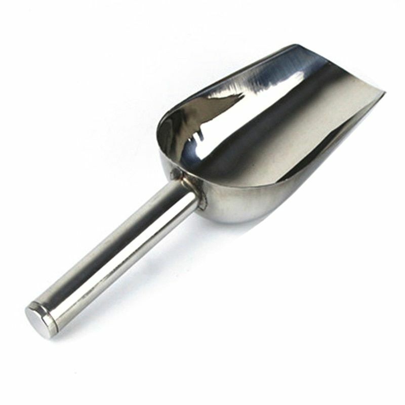 8/10/12 Inch Ice Cube Stainless Scoop Shovel Buffet Bar Tool Kitchen Accessories