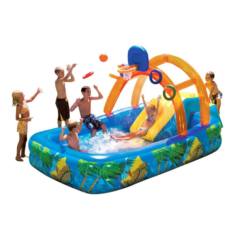 Children Slide Swimming Pool Inflatable Toys Summer Water Play Pool Kids Slide