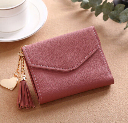 Women Wallet Purse Cash Clip Billfold Card Clamps Female Mini Handbag Coin Purse
