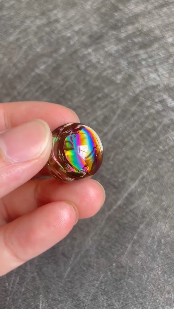 Crystal Balls Natural Stone Smoky Rainbow Sphere Quartz Feng Shui Decors 20-23mm