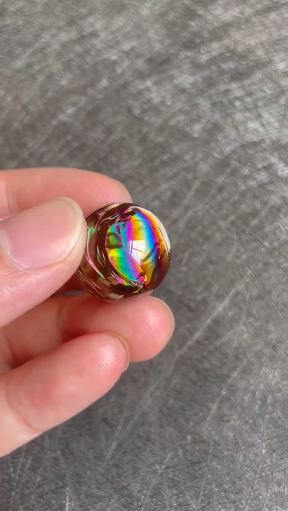 Crystal Balls Natural Stone Smoky Rainbow Sphere Quartz Feng Shui Decors 20-23mm