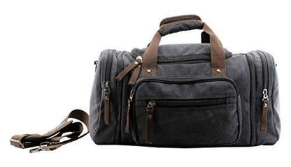 JIAO MIAO Overnight Handbag Shoulder Canvas Travel One Size (Hardcode), Black
