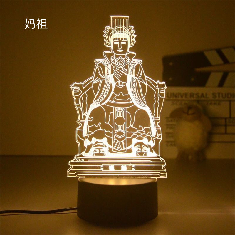 LED Night Light USB Buddha Lamp Shurangama Mantra Heart Sutra Attract Wealth