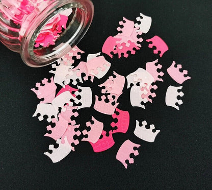 Confetti 15g PVC Pink Crown Imperial Royal Color Girl Birthday Table Decoration