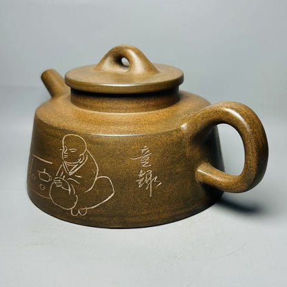 Vintage Chinese Yixing Purple Clay Teapot Zisha Ceremony Ceramic Child Teaware