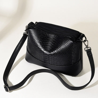 Mom Bag Shoulder Messenger Bag Multilayer Soft Leather Bag Satchel Wallet
